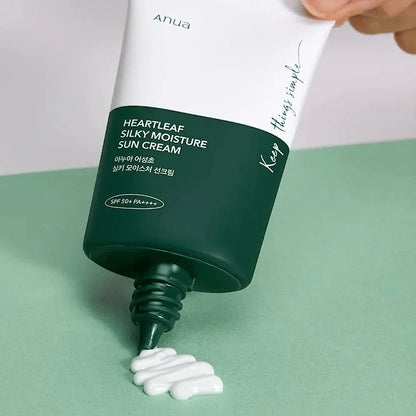 Anua | Heartleaf Silky Moisture Sun Cream SPF50+ PA++++