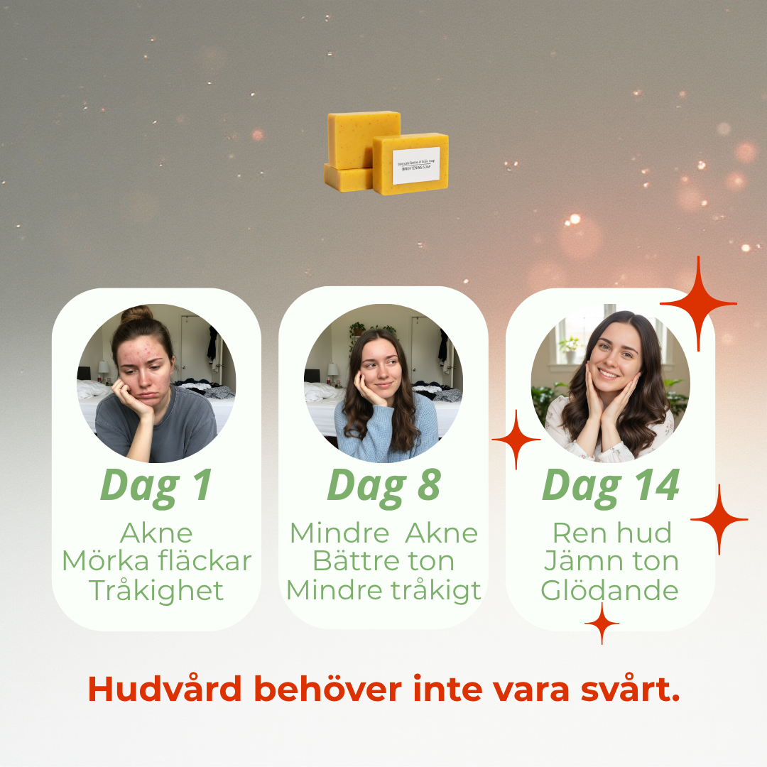 Tvål med gurkmeja, citron och kojinsyra