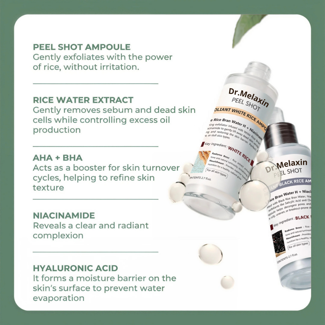 DrMelaxin Peel Shot Glow Rice Ampoule Duo